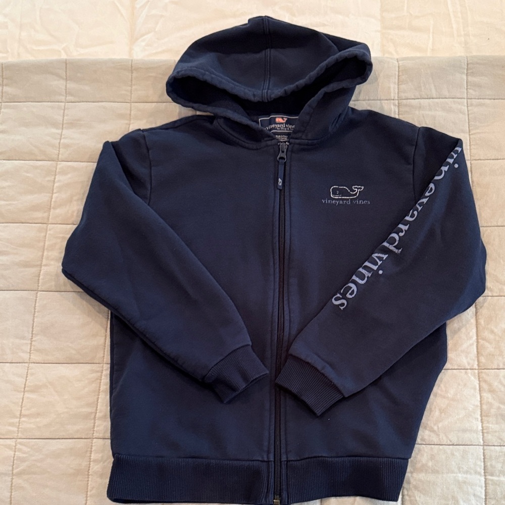 Vineyard Vines Kids full zip Dark Blue Hoodie